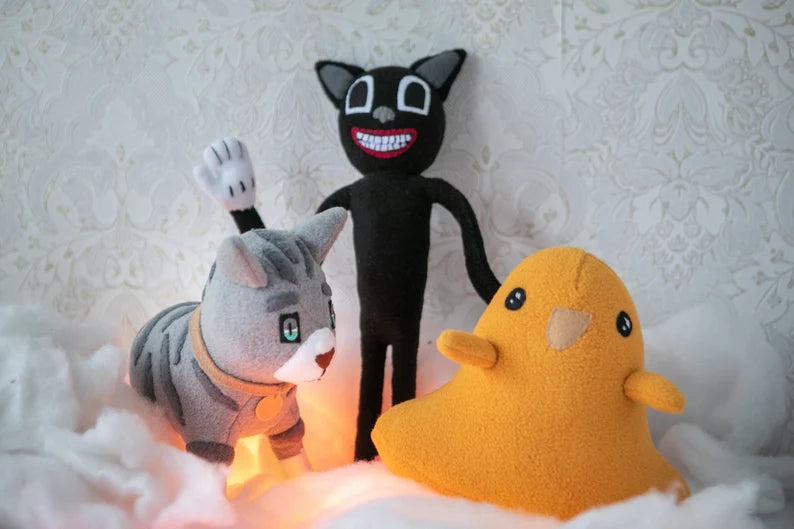 SCP-529 Josie the half-Cat plush handmade doll inspired by Josie Half-Cat, SCP 529, Cat plush, 7.5 in soft decoration