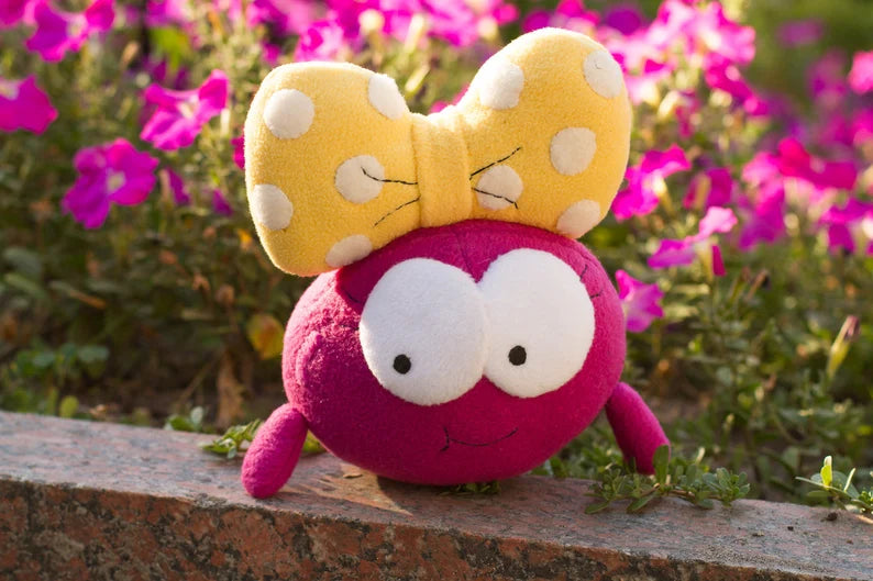 Polly with legs Amphibia inspired - handmade plush plushie, 8.5 in high, Polly Plantar plush