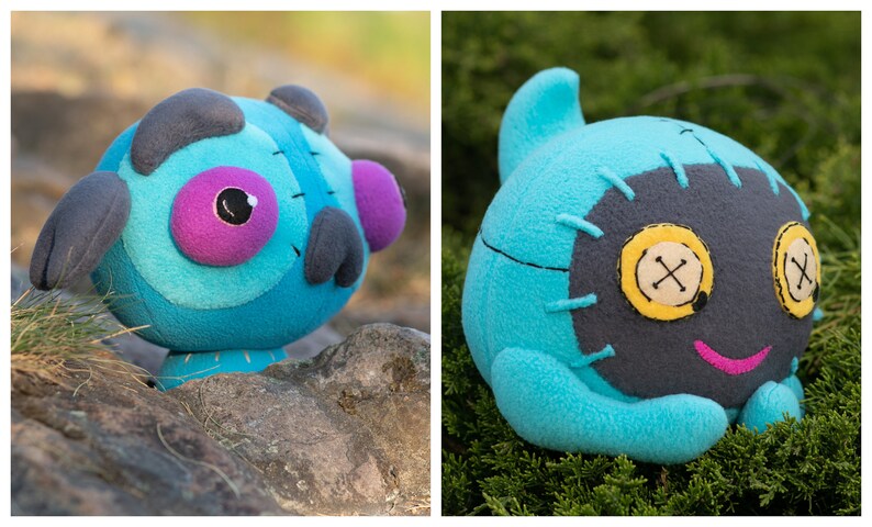 Hades Companion Rib handmade plush - 8.2 in soft plushie Made to order