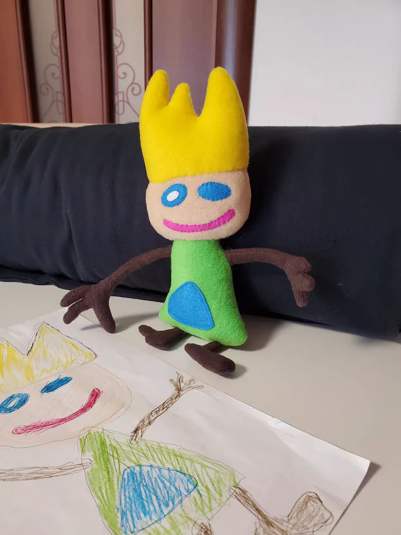 Plush From Drawing, Kids Drawing Stuffed Animal, Doll from Child's Drawing, Kids Drawings into Custom Stuffed Animals