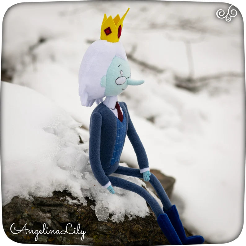 The Winter King doll, Simon Petrikov plushie, handmade plush, 23 in high with poseable legs