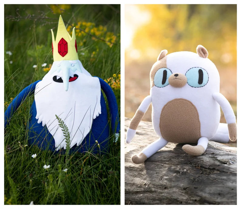 Cake the Cat plushie, Adventure Time: Fionna and Cake inspired, handmade plush, 12.2 in high