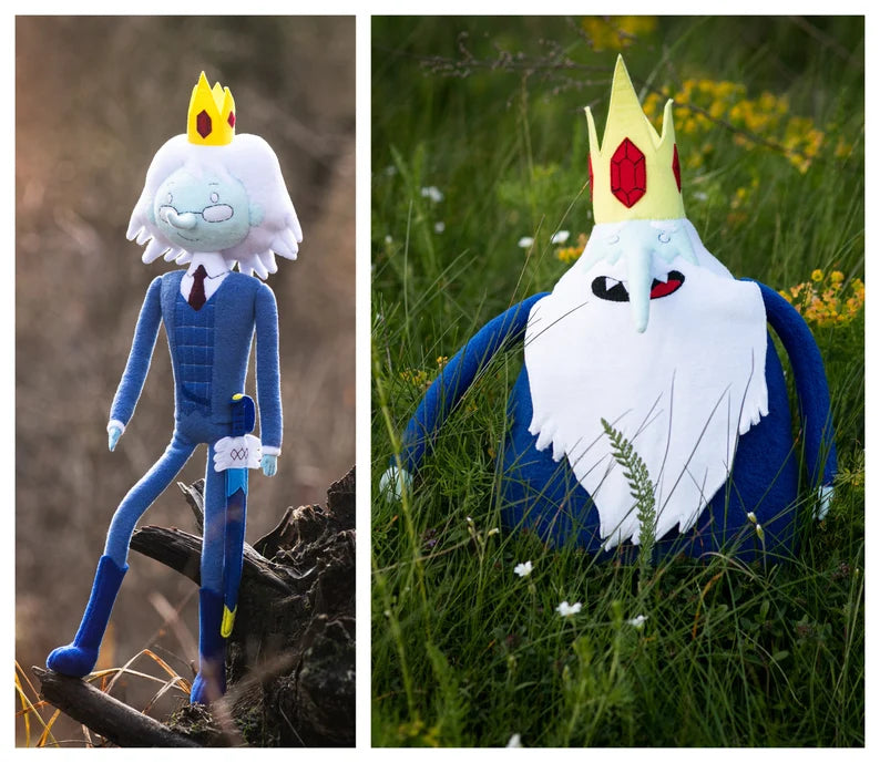 The Winter King doll, Simon Petrikov plushie, handmade plush, 23 in high with poseable legs