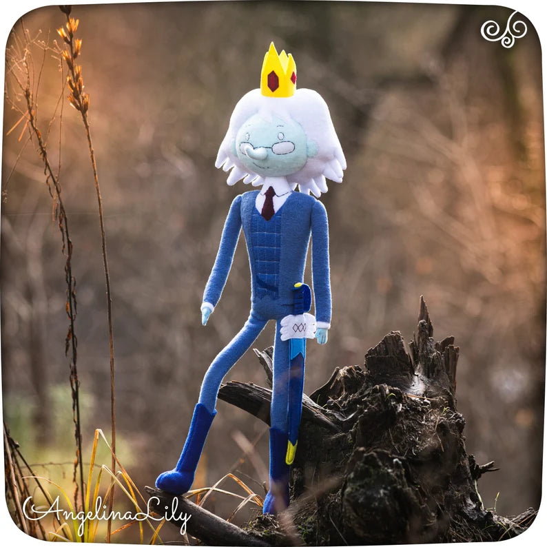 The Winter King doll, Simon Petrikov plushie, handmade plush, 23 in high with poseable legs