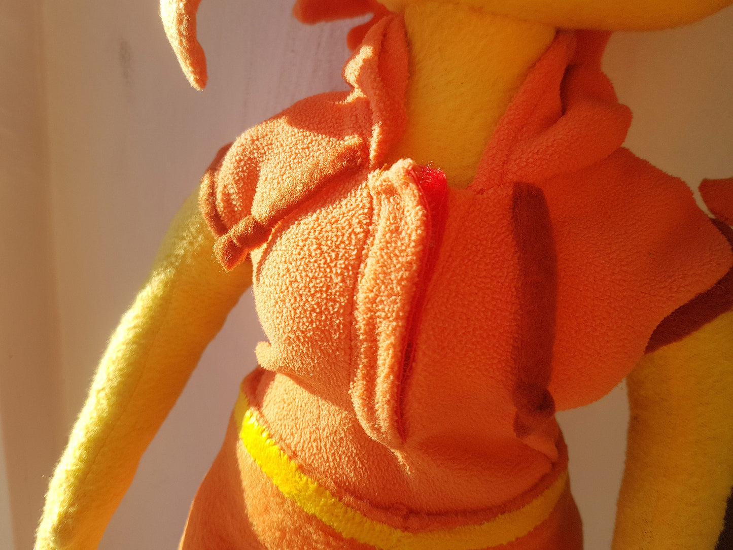 Adventure Time inspired - Flame Princess, handmade plush doll, 17 in high, Made to order