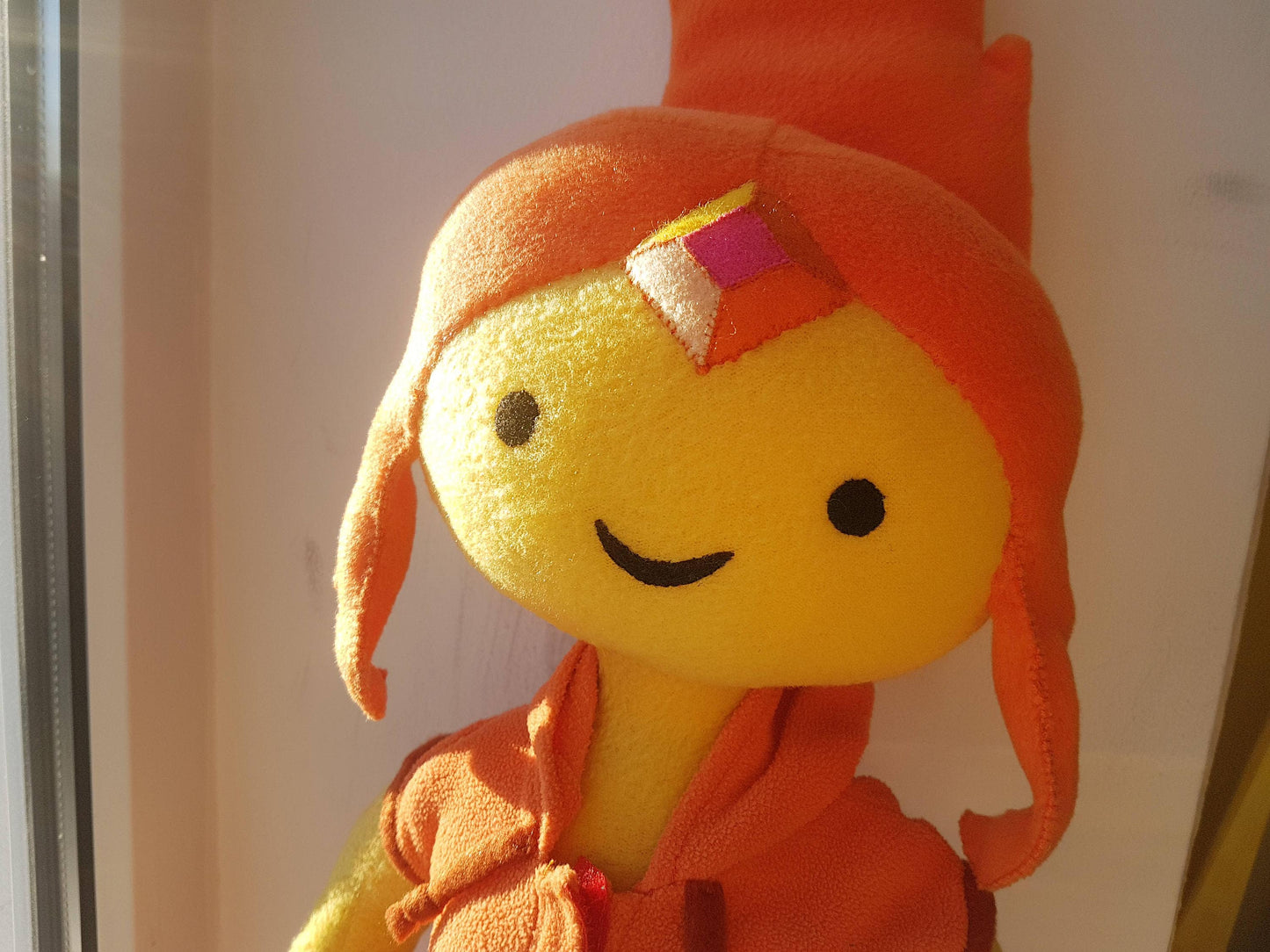 Adventure Time inspired - Flame Princess, handmade plush doll, 17 in high, Made to order