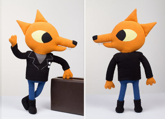 Gregg plush Night in the woods game insired - handmade plush doll, 14.6 in high with poseable arms and legs, made to order