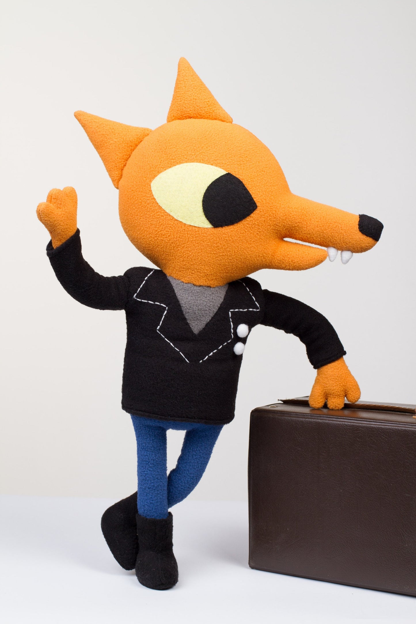 Gregg plush Night in the woods game insired - handmade plush doll, 14.6 in high with poseable arms and legs, made to order