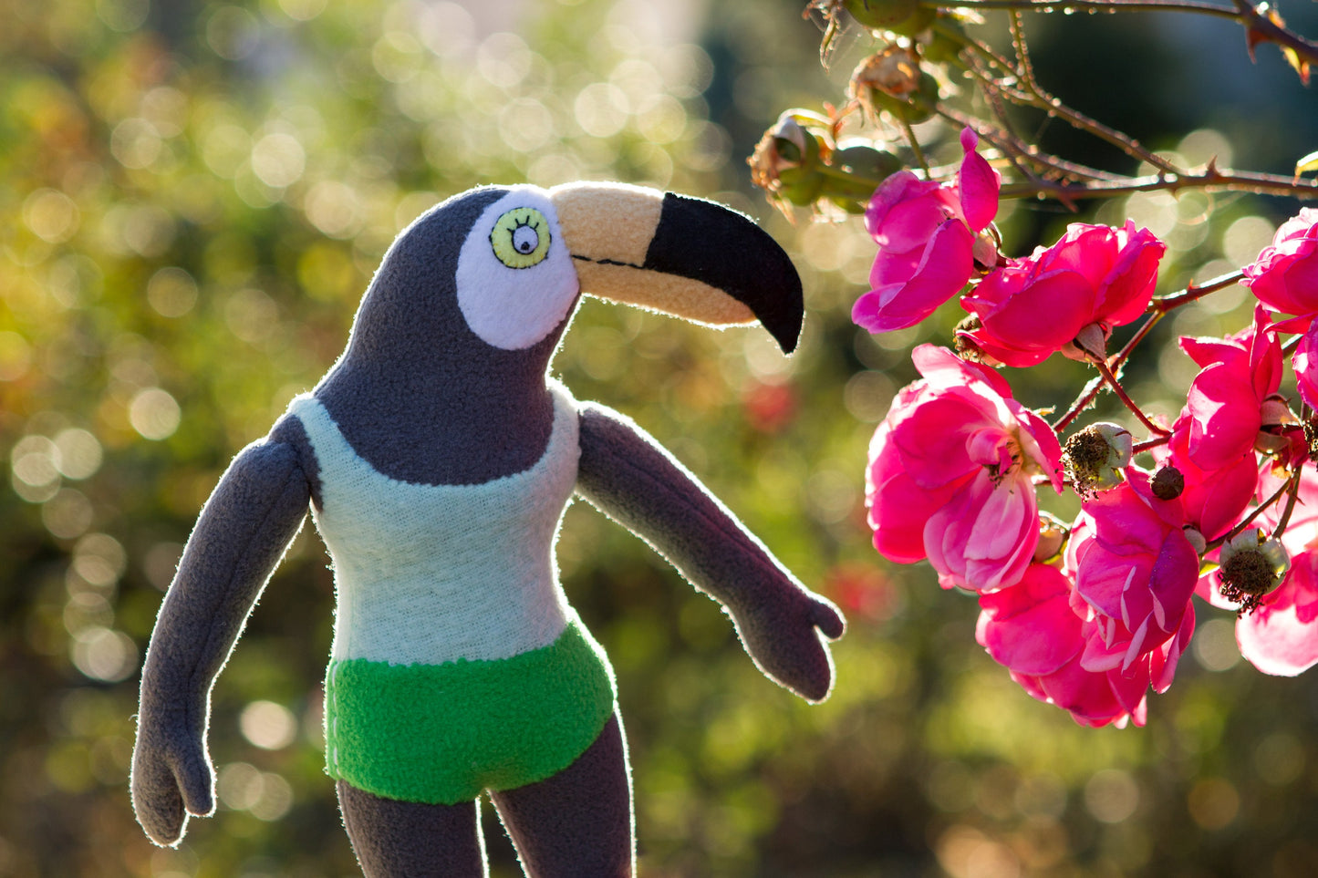 Tuca plush Inspired by Tuca and Bertie, handmade stuffed animal, Tuca FANART