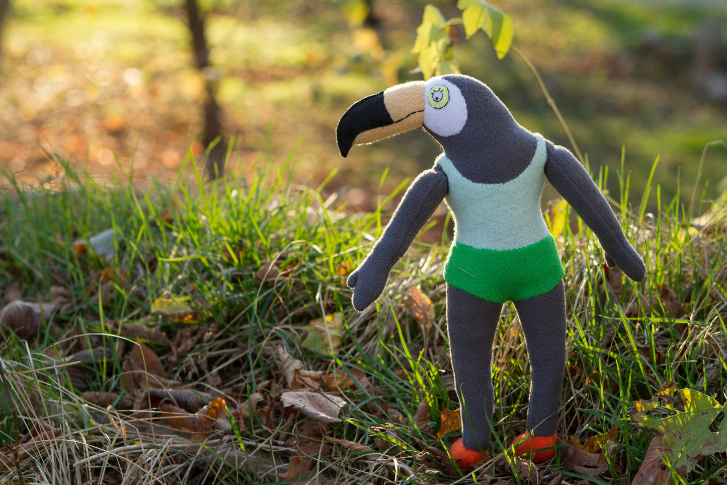 Tuca plush Inspired by Tuca and Bertie, handmade stuffed animal, Tuca FANART