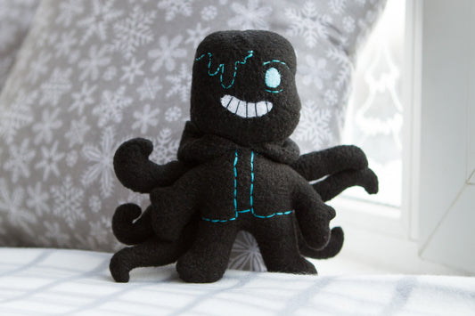 Nightmare! Sans plush - handmade deltarune decoration Undertale AU, 5 in small plushie