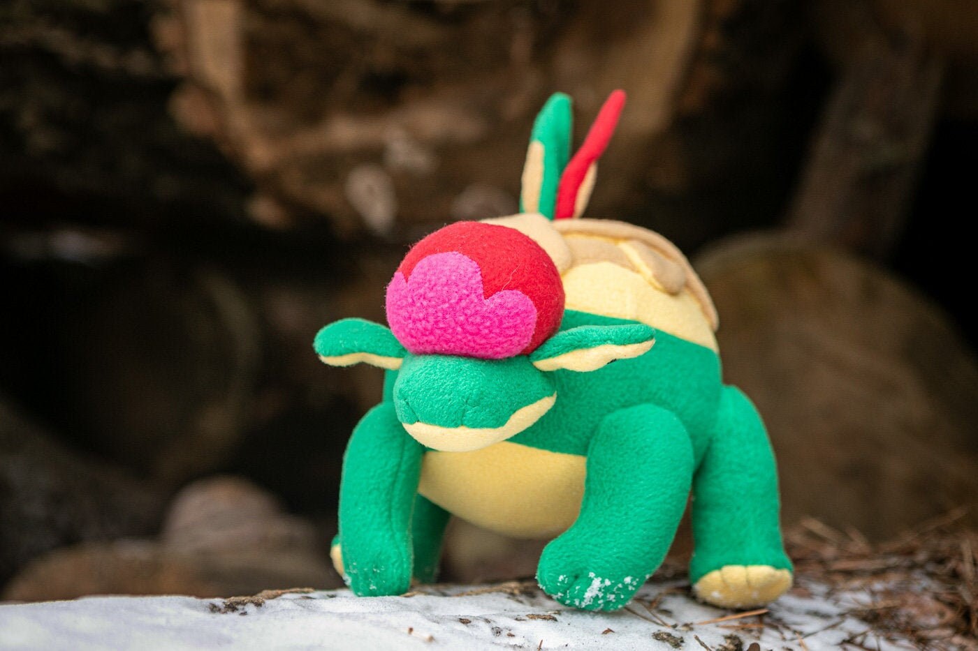 Appletun Pokemon plush - handmade shiny Appletun plush - soft plushie - 14.5x10 in - MADE TO ORDER