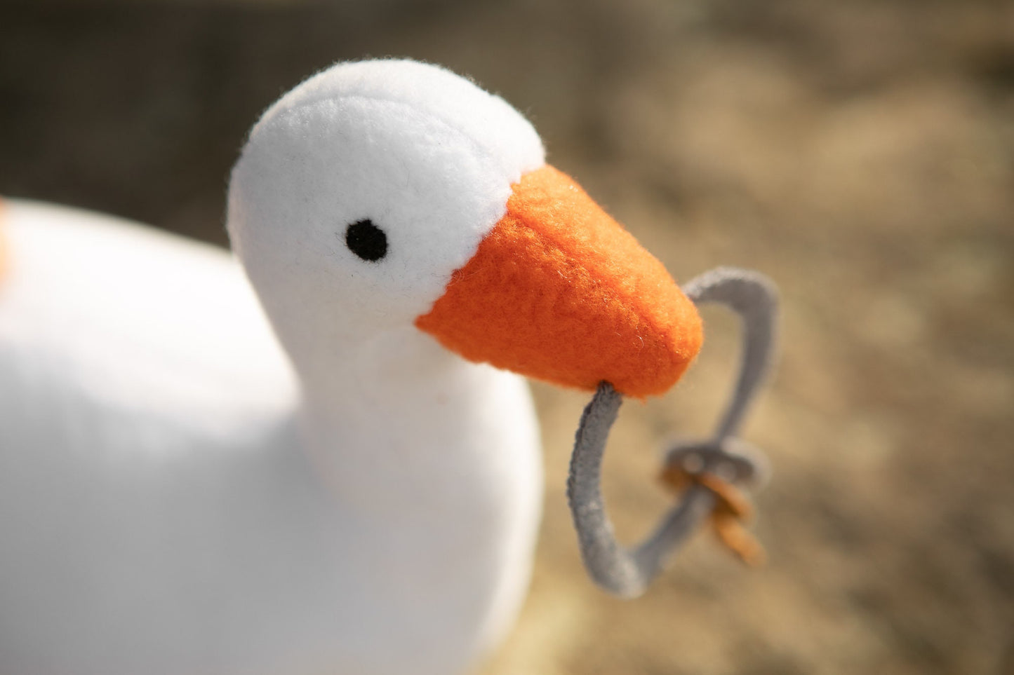 Goose plush inspired by Untitled Goose Game plush, handmade soft plushie, 10.2 in