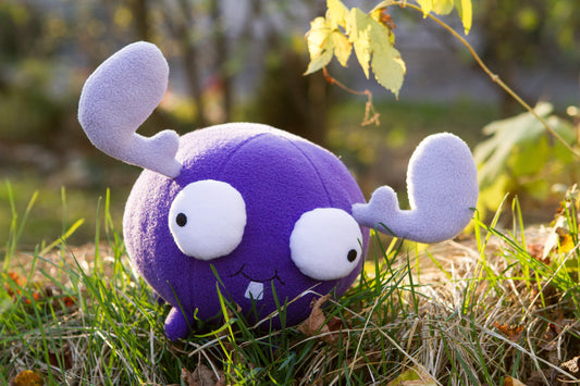 Invader Zim inspired - handmade Mini Moose plush, 8.6 in , soft stuffed animal