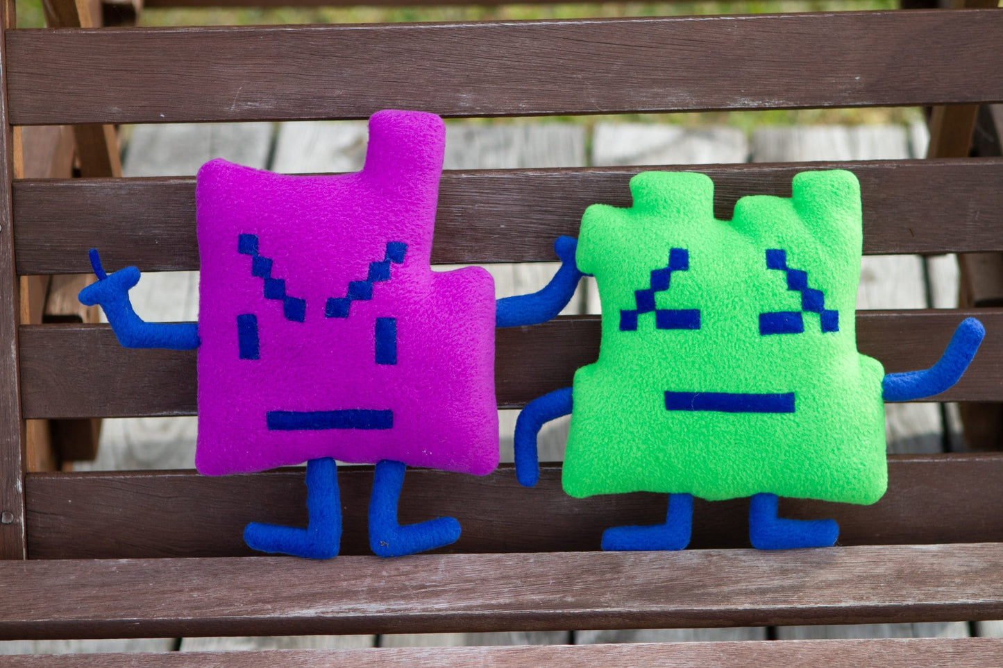 Mooninites Aqua Teen Hunger Force inspired, Mooninites plush, handmade soft decorations