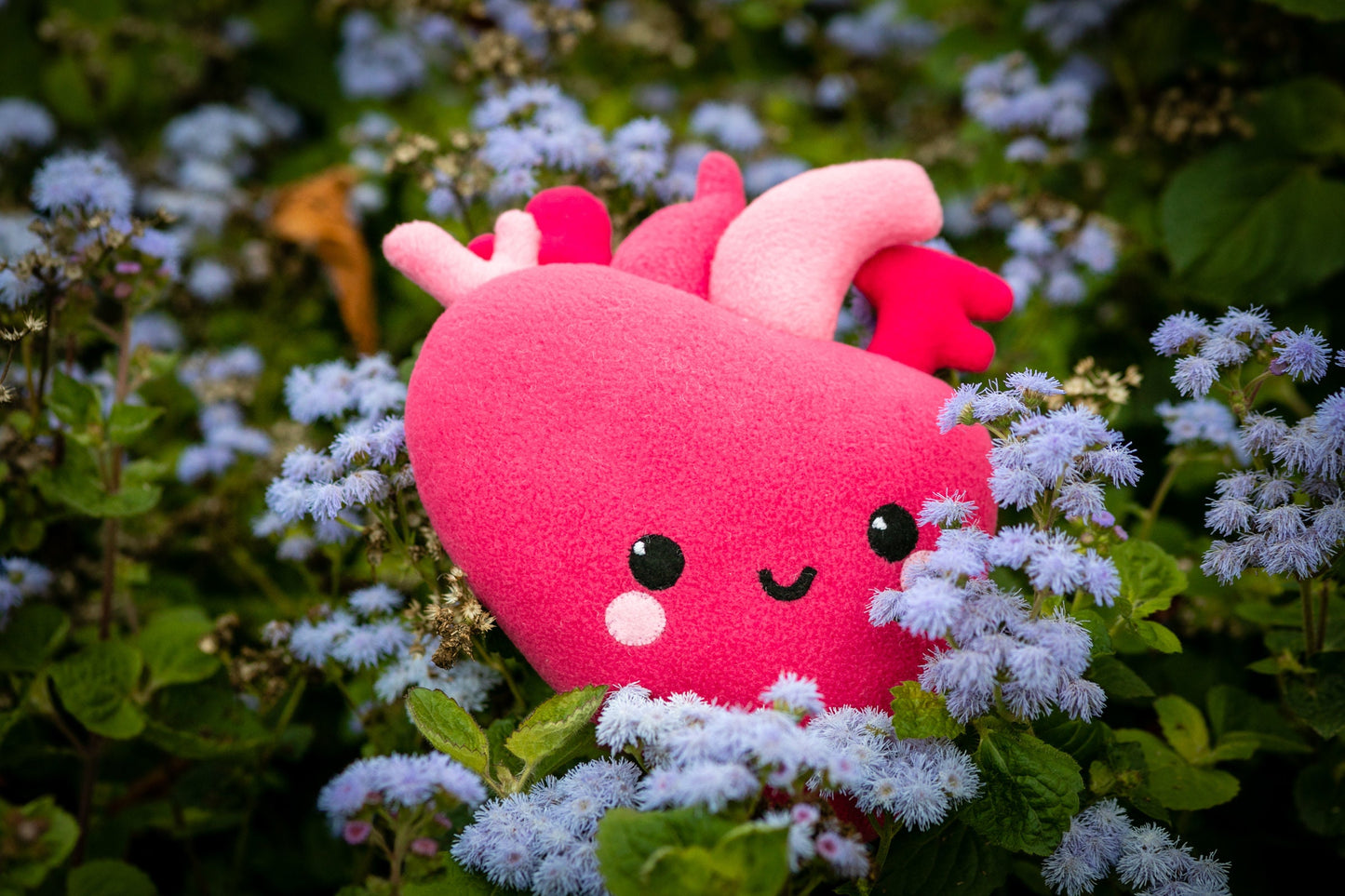 Heart Kawaii plush Anatomical Heart Kawaii plush Handmade soft decoration Heart plushie 11 in x 8.5 in