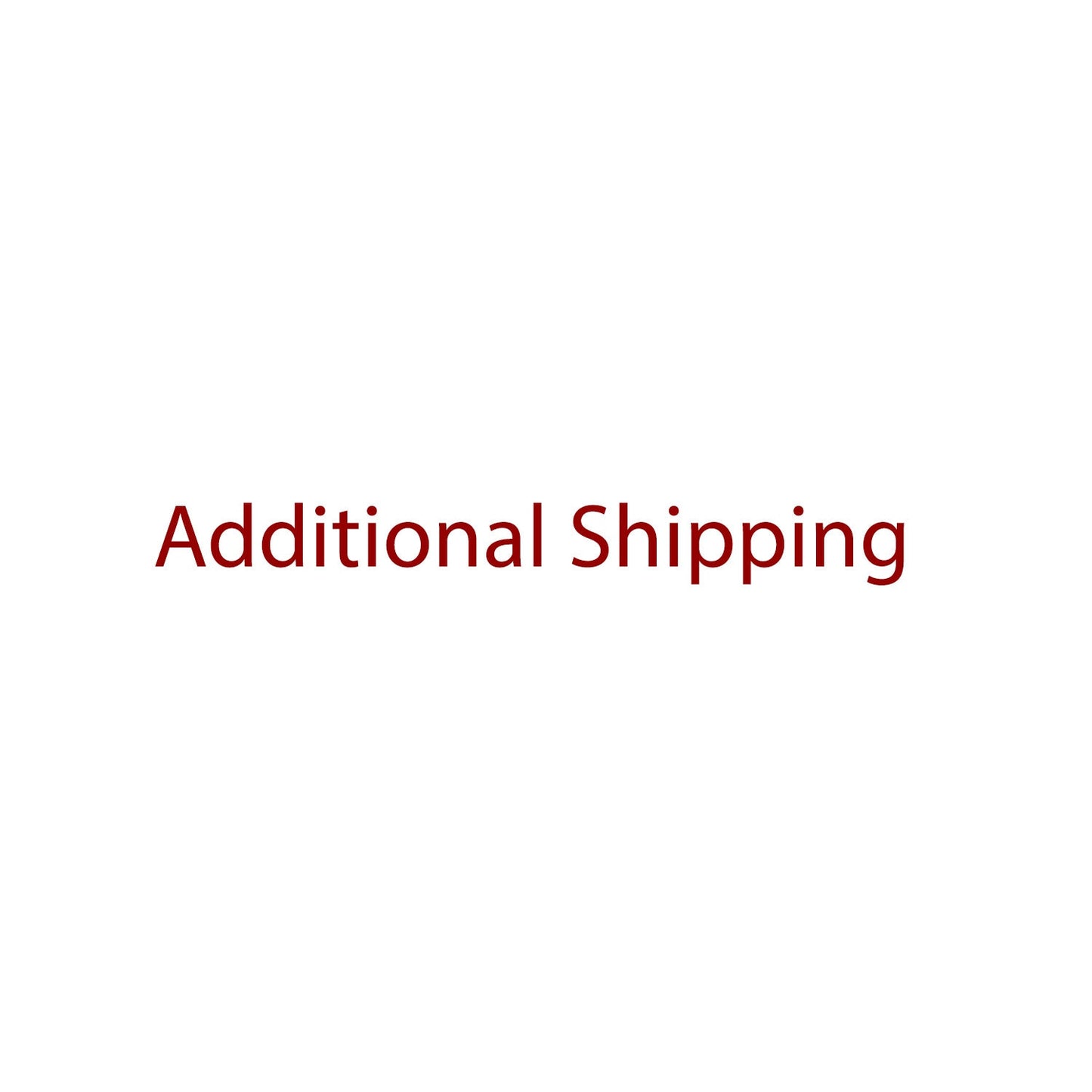 Additional Shipping