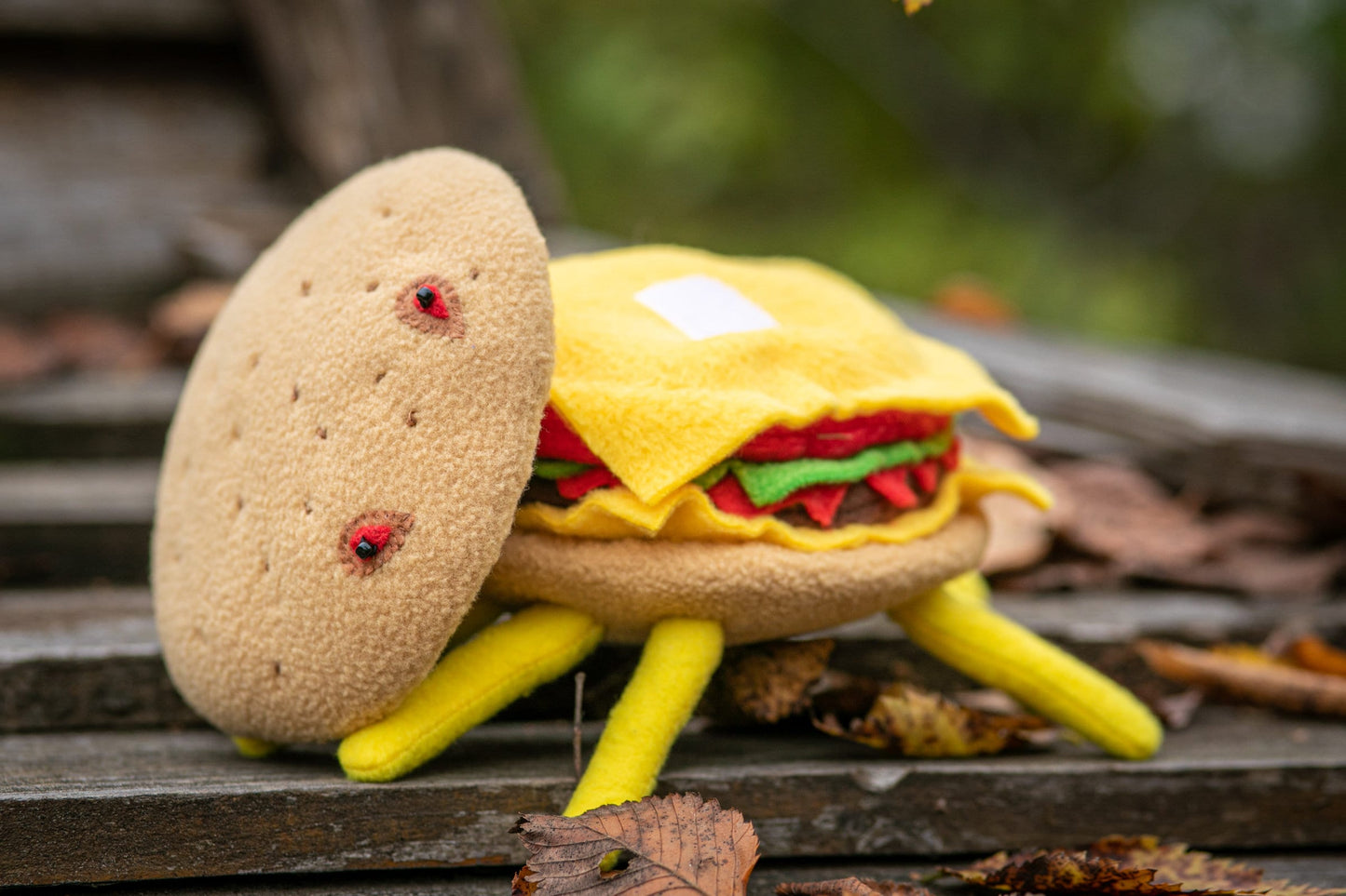 Cheespider - Cheese Spider plush - Cheese Spider Cloudy - Spider Burger Cloudy with a chance of meatballs 2 - stuffed Cheeseburger plush