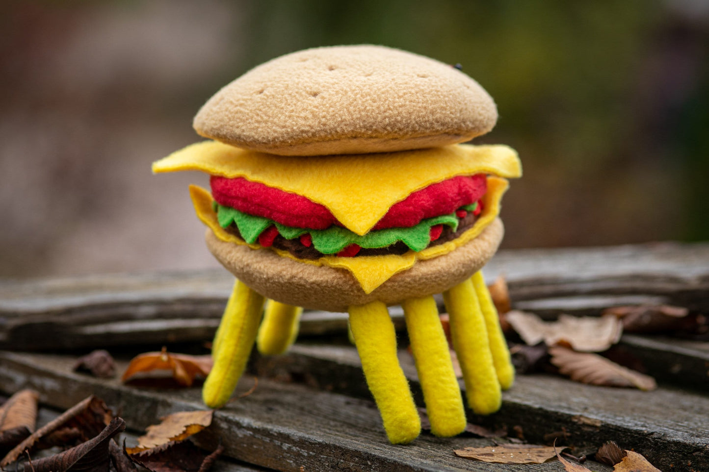 Cheespider - Cheese Spider plush - Cheese Spider Cloudy - Spider Burger Cloudy with a chance of meatballs 2 - stuffed Cheeseburger plush