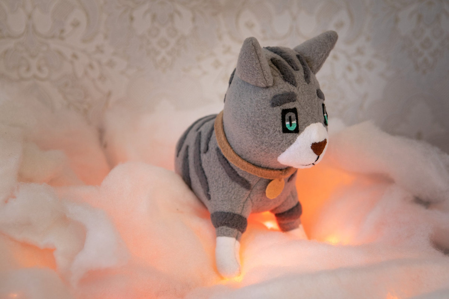 SCP-529 Josie the half-Cat plush handmade doll inspired by Josie Half-Cat, SCP 529, Cat plush, 7.5 in soft decoration