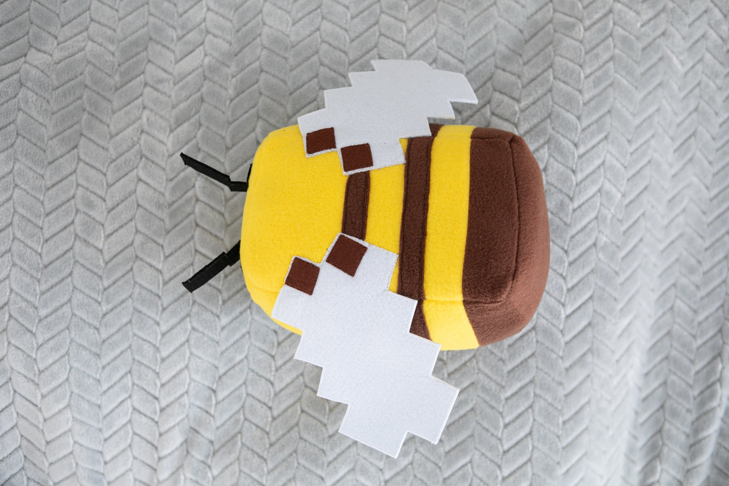 Bee plush handmade soft decoration 7×4.4×4.2×12.5 in