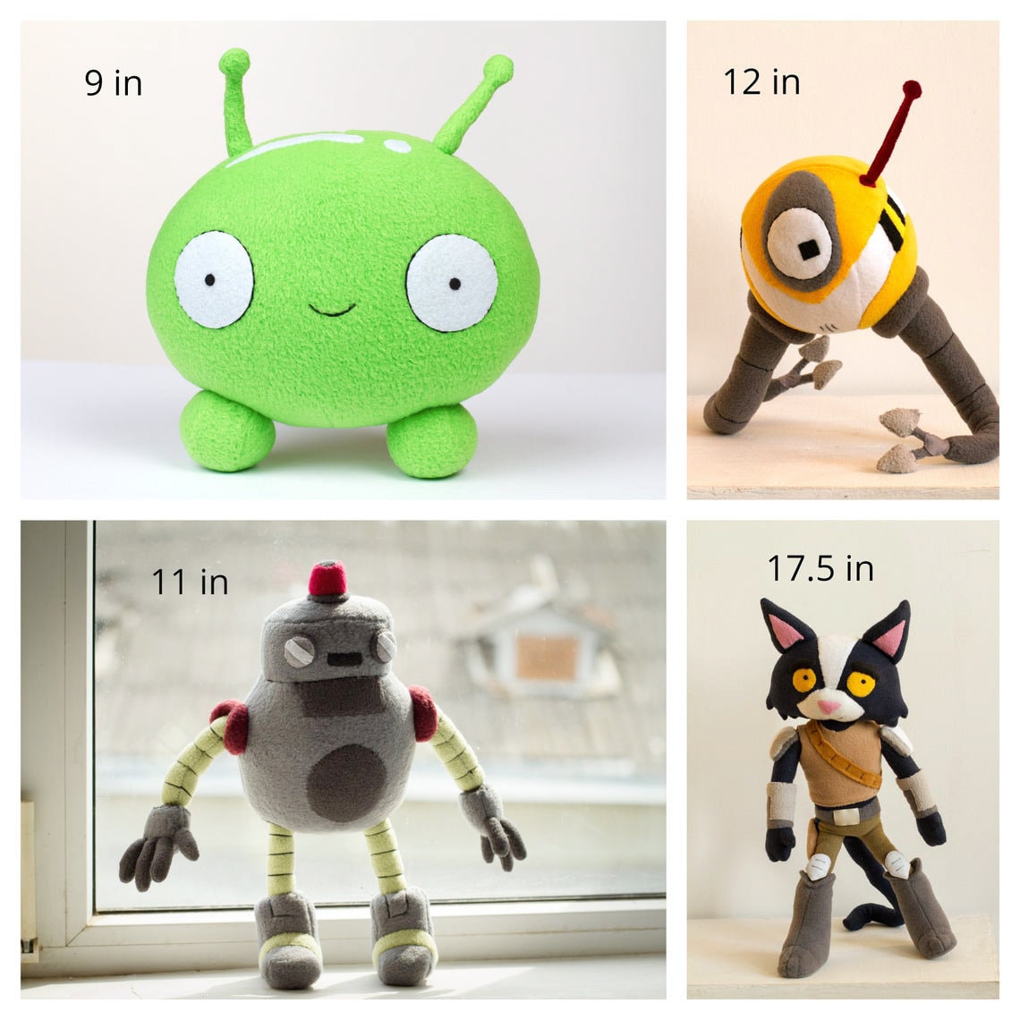 Mooncake Final Space Green Alien handmade plush