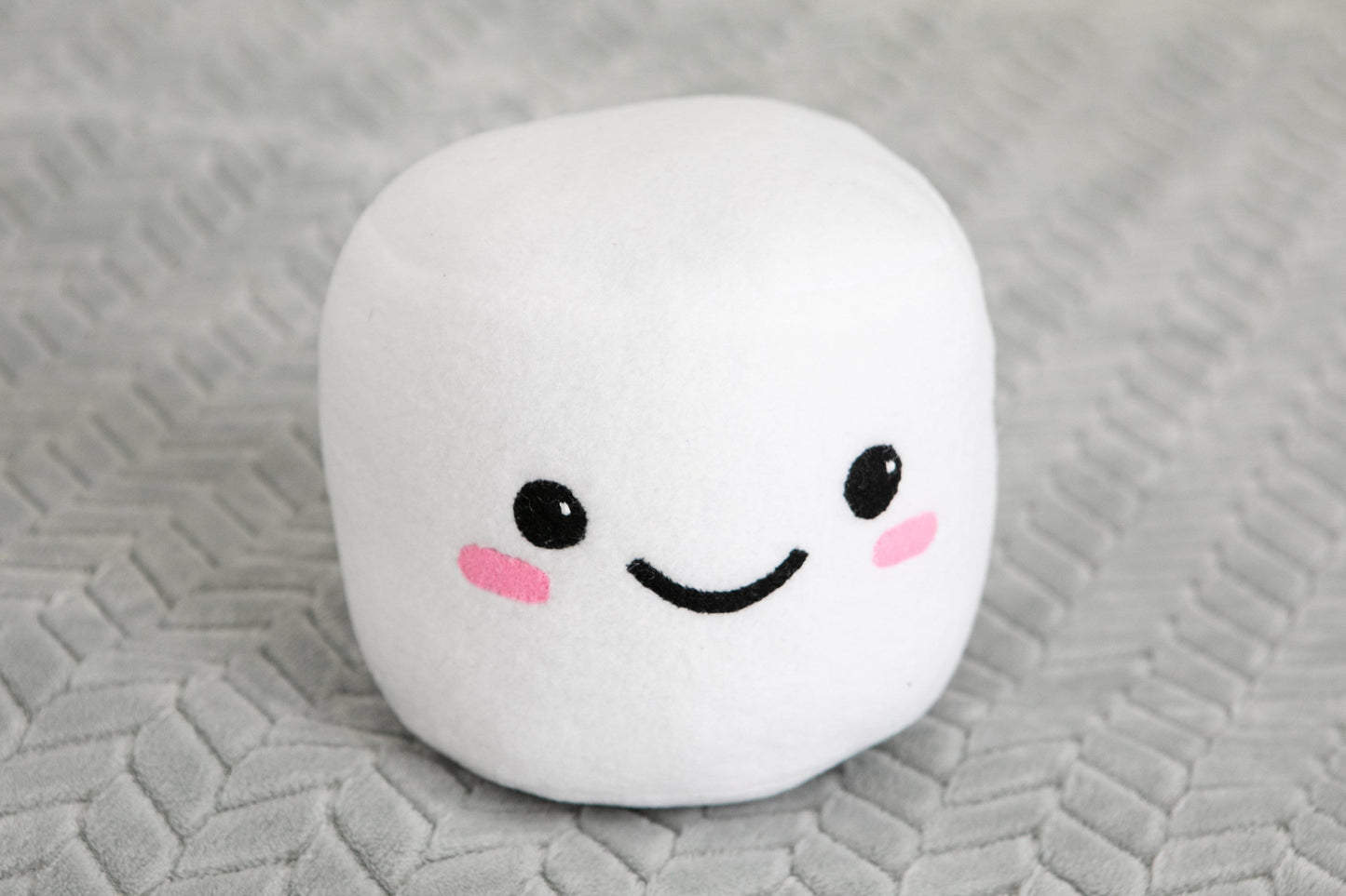 Marshmallow plush Handmade marshmallow kawaii plushie, 5.1x6.2 in