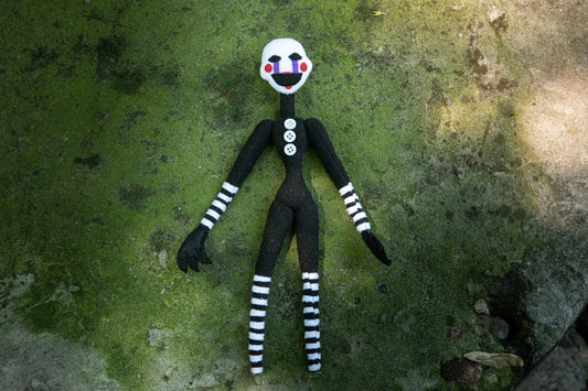 Marionette plush FNAF inspired, Puppet FNAF plush, handmade soft doll, 11.8 in, Made to order