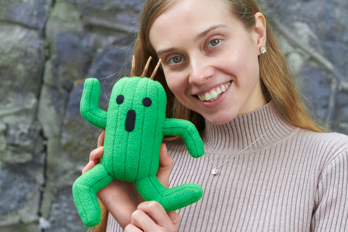 Handmade Cactuar plush  - Cactuar decoration, mascot, handmade soft cactus made to order