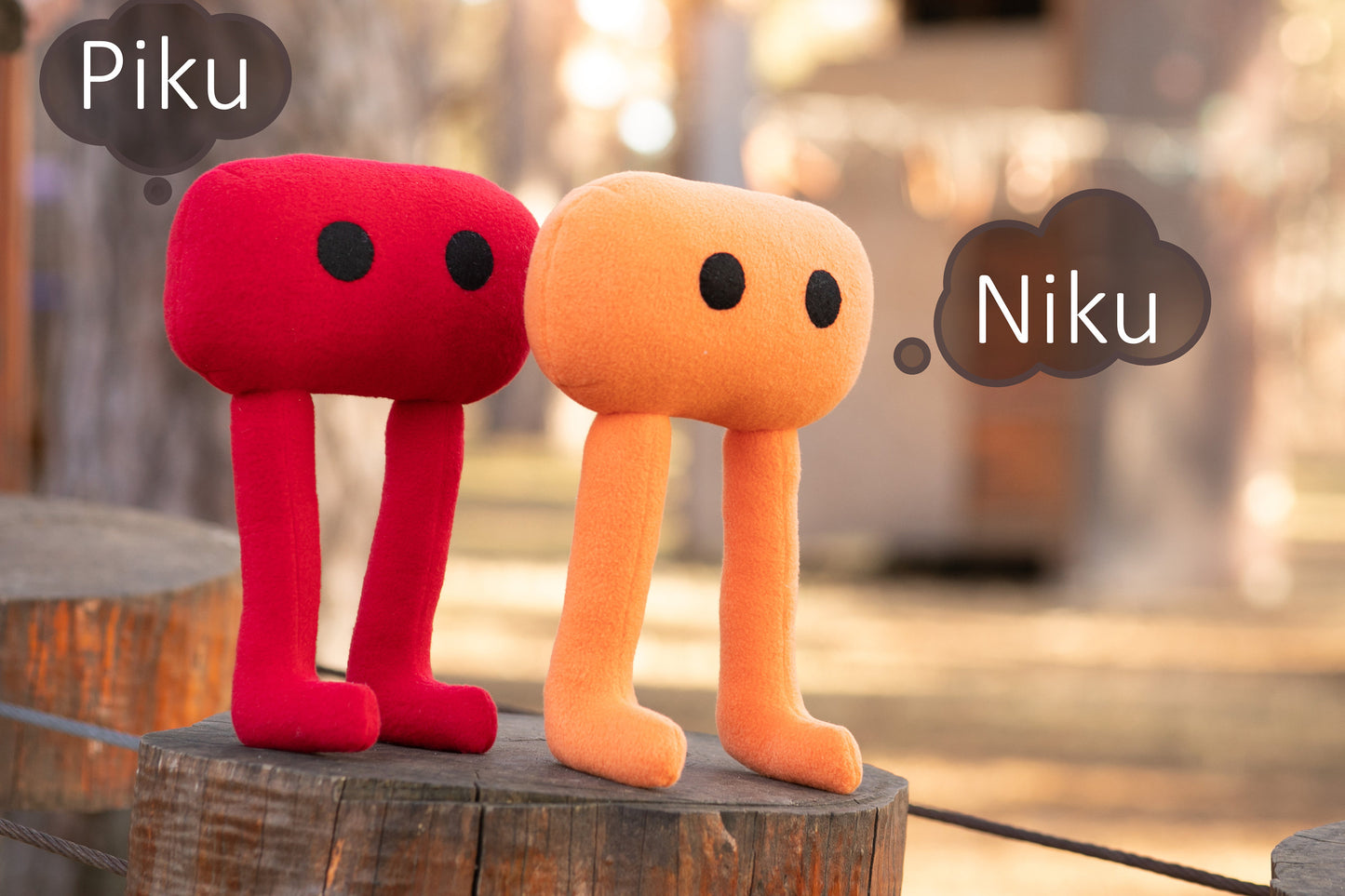 Piku Niku plush handmade Piku Niku inspired plushie, soft stuffed animal, Piku plush