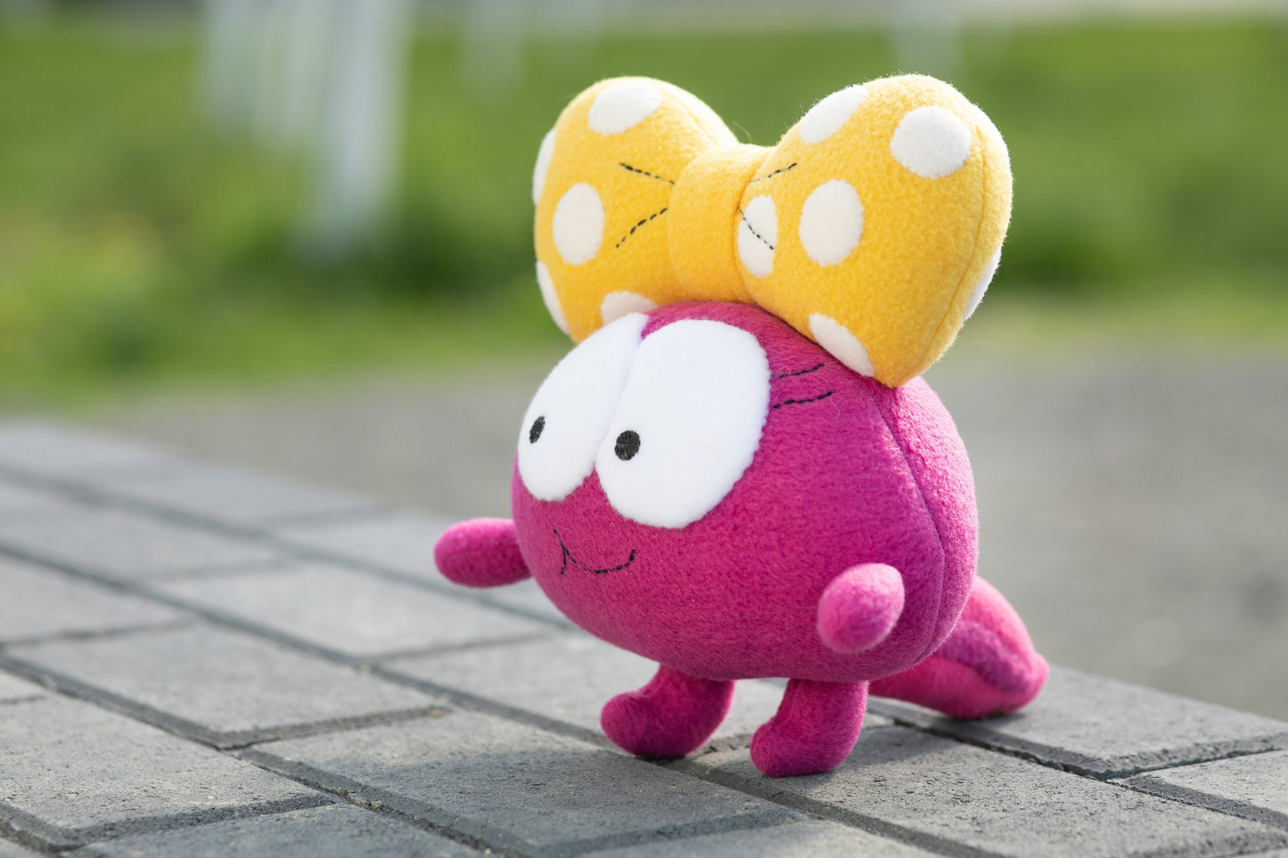 Polly with legs Amphibia inspired - handmade plush plushie, 8.5 in high, Polly Plantar plush