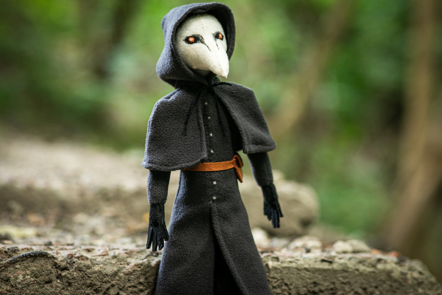 SCP Plague Doctor SCP-049 plush handmade soft plush, SCP-049 inspired stuffed doll