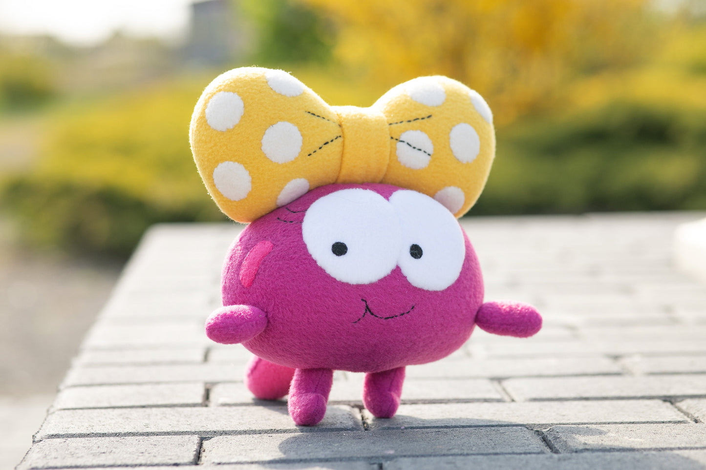 Polly with legs Amphibia inspired - handmade plush plushie, 8.5 in high, Polly Plantar plush