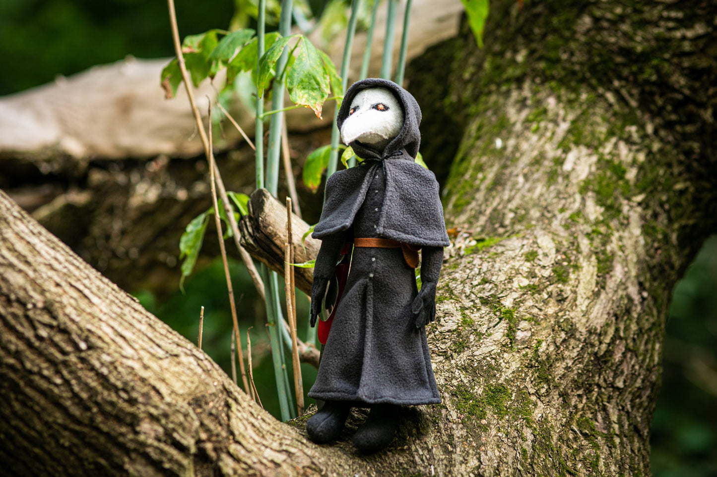 SCP Plague Doctor SCP-049 plush handmade soft plush, SCP-049 inspired stuffed doll