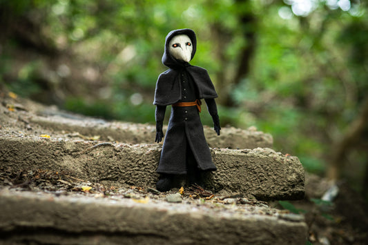 SCP Plague Doctor SCP-049 plush handmade soft plush, SCP-049 inspired stuffed doll