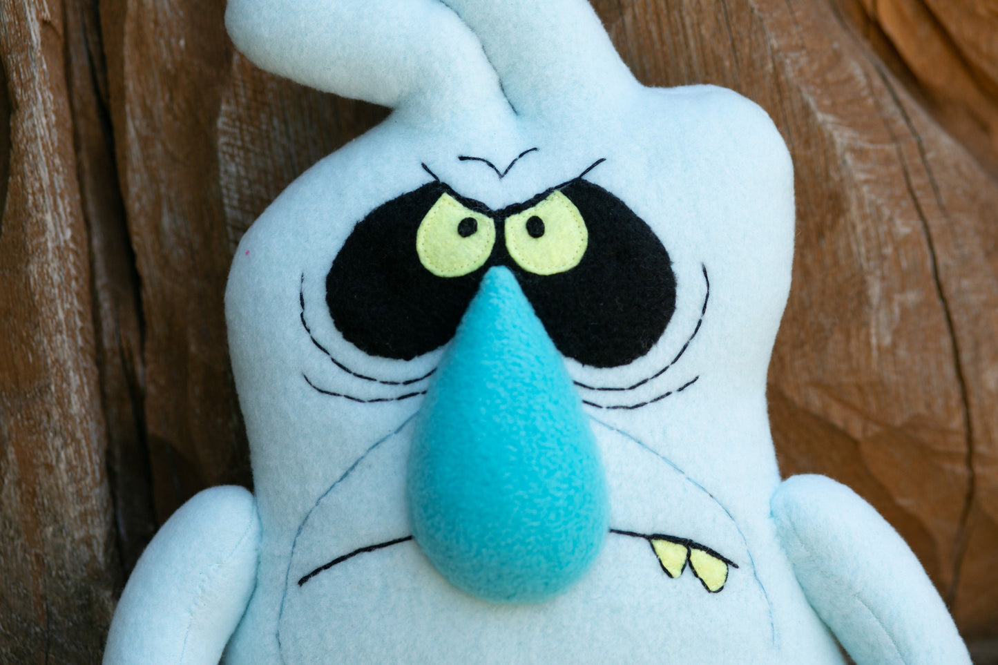 Grumpy Scratch plush The Ghost and Molly McGee inspired handmade soft decoration 10.6 in