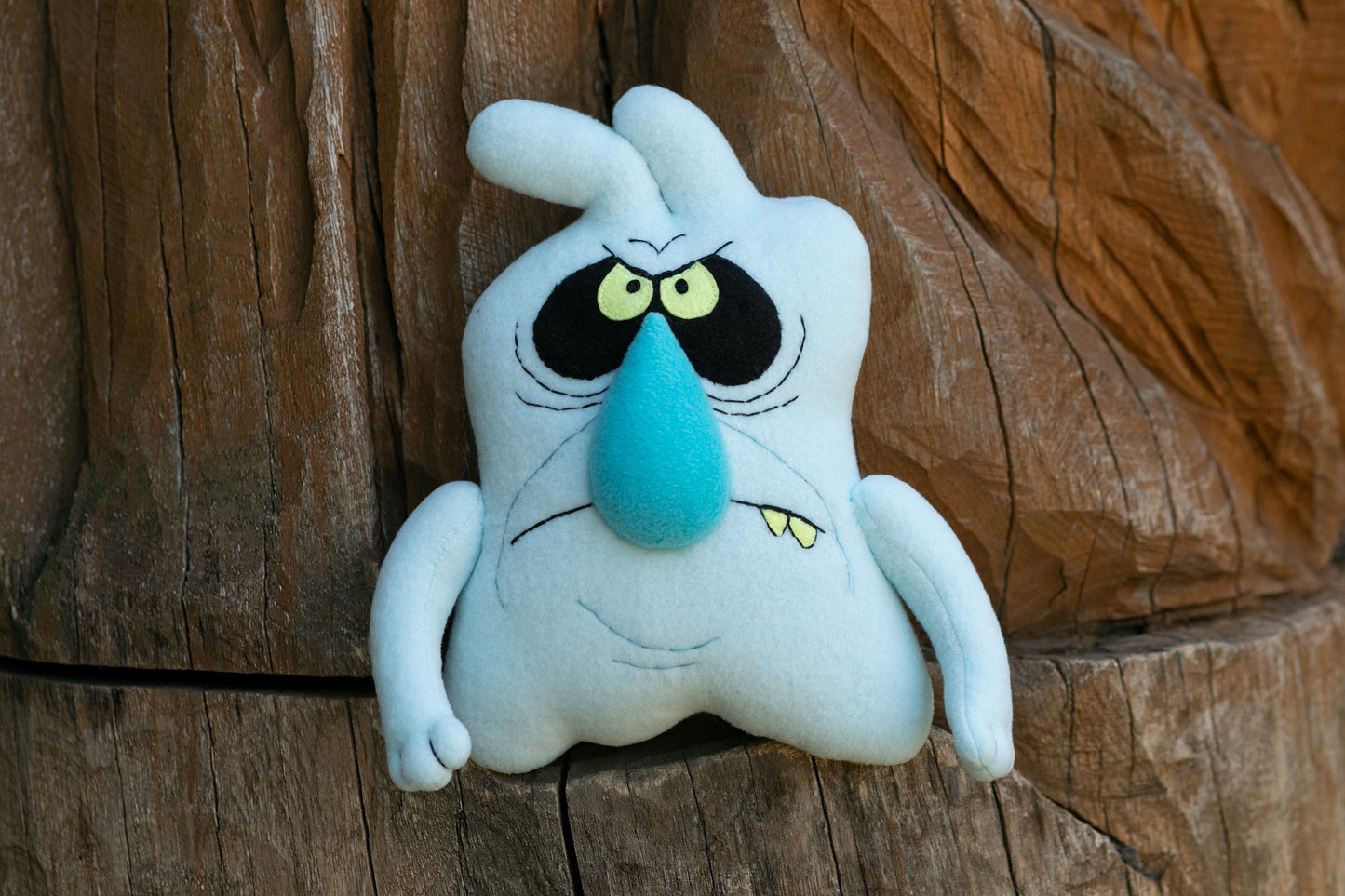 Grumpy Scratch plush The Ghost and Molly McGee inspired handmade soft decoration 10.6 in