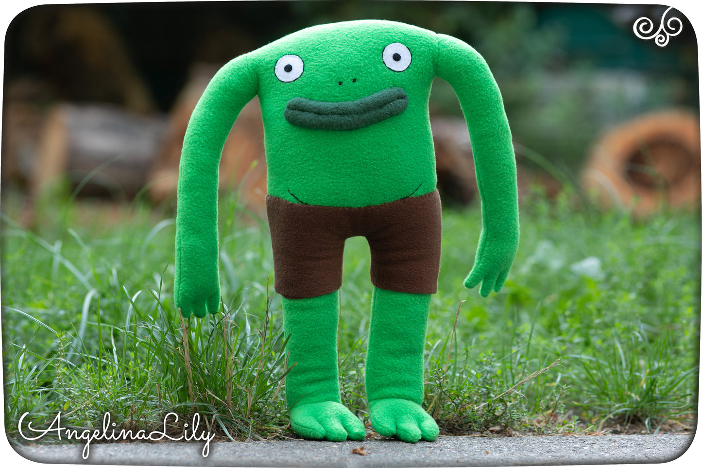 Smiling Friends Mr Frog Plushie Handmade