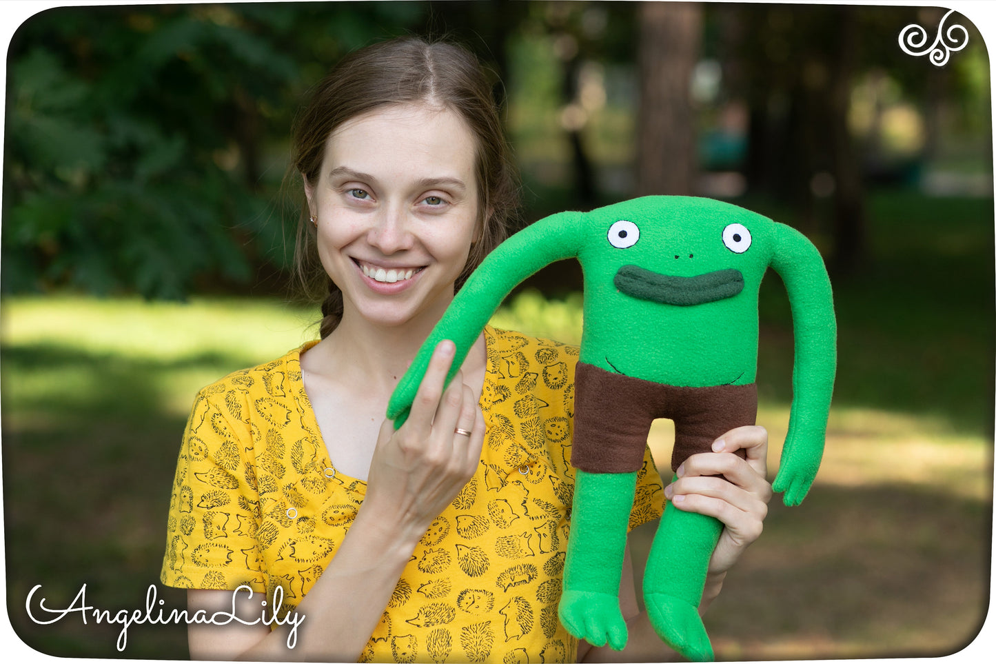 Smiling Friends Mr Frog Plushie Handmade