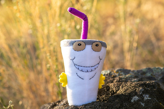 Jesus "Ezekial" Jesus plush Aqua Teen Hunger Force inspired - handmade soft decoration