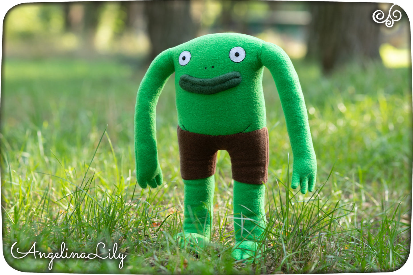 Smiling Friends Mr Frog Plushie Handmade