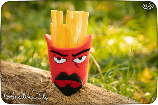 Frylock plush Aqua Teen Hunger Force inspired - handmade stuffed animal