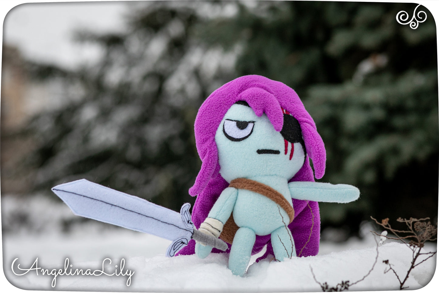 Pibby Warrior plush Learn with Pibby inspired, handmade soft plushie, made to order