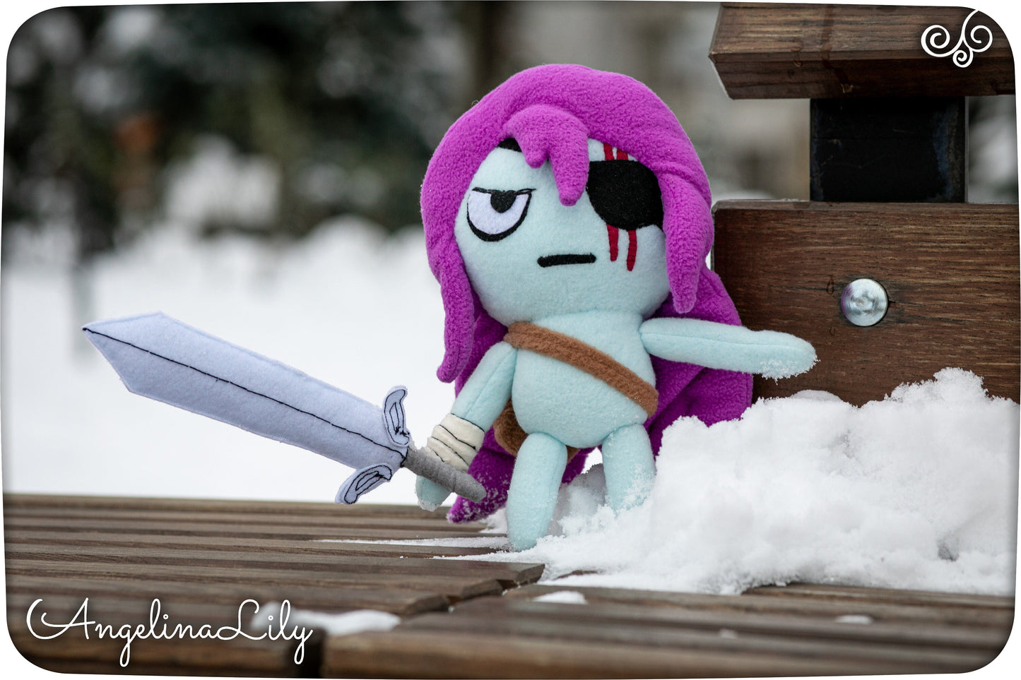 Pibby Warrior plush Learn with Pibby inspired, handmade soft plushie, made to order