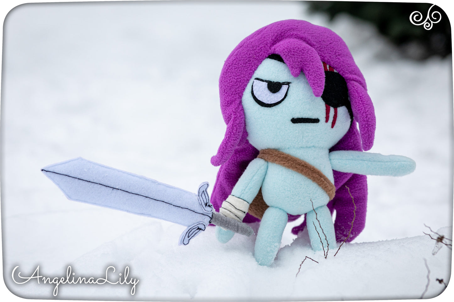 Pibby Warrior plush Learn with Pibby inspired, handmade soft plushie, made to order