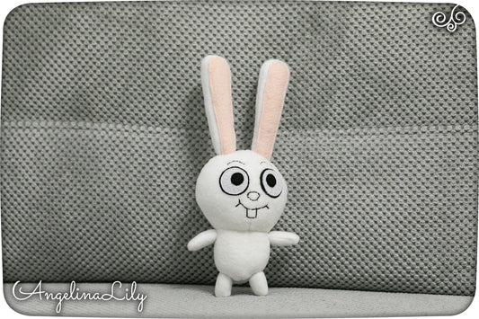 Bun Bun plush Come and learn with Pibby inspired handmade Bunny 10.6 x 4.3 in