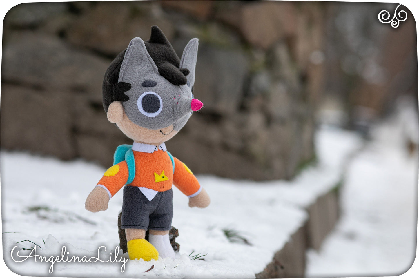 Wolfboy and the Everything Factory plush handmade inspired soft decoration