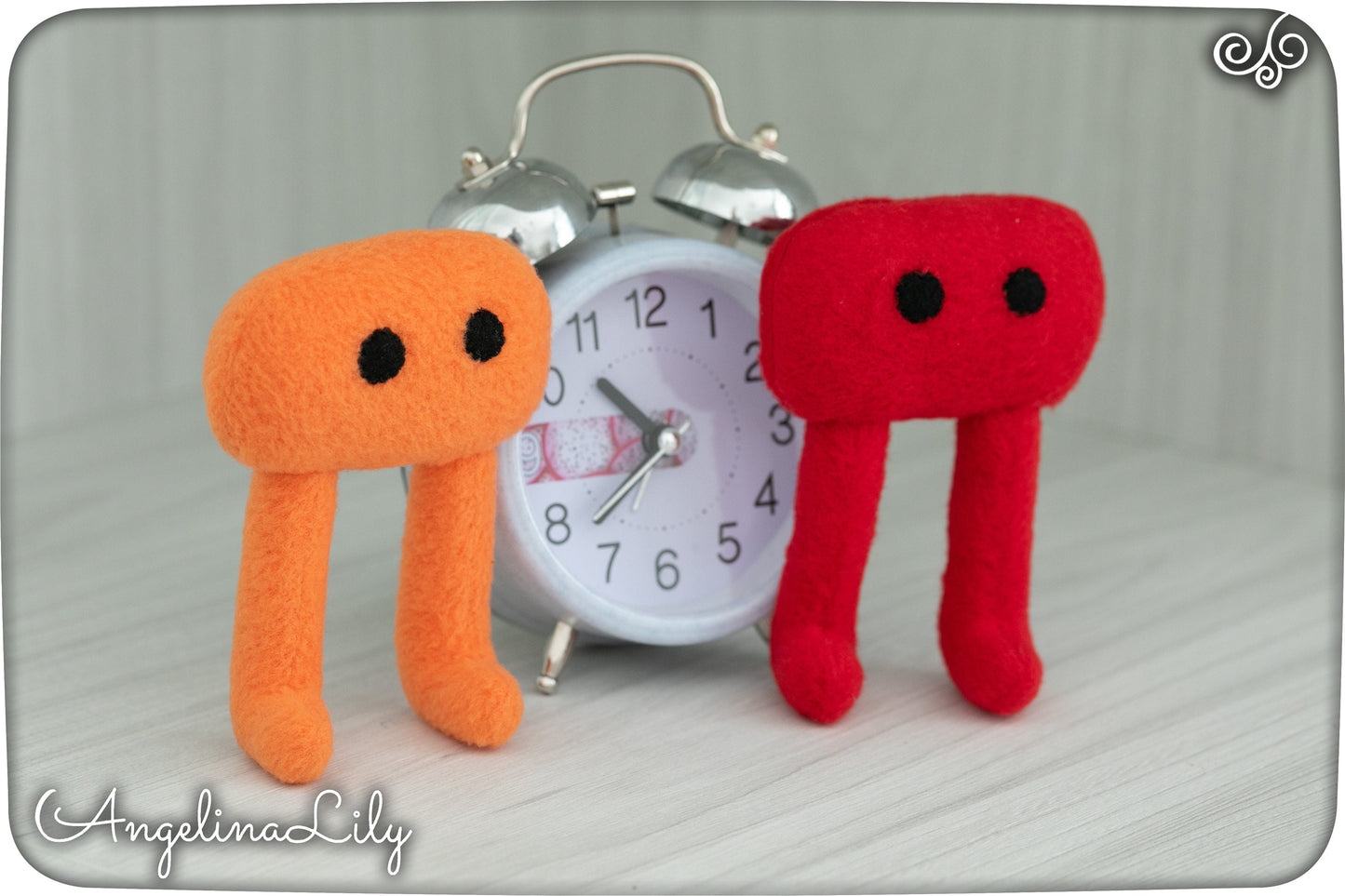 4 inches Piku and Niku plush, handmade mini versions Piku Niku inspired plushie, soft stuffed animal, made to order