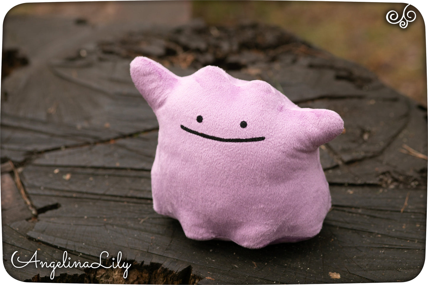 Ditto plush, handmade stuffed animal, light purple blob, made to order