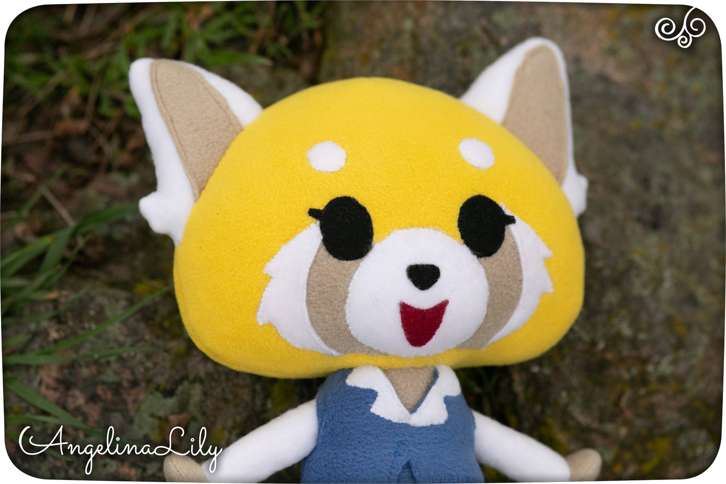 Retsuko plush, Red Panda, Aggretsuko inspired, handmade plushie, 11 in, made to order